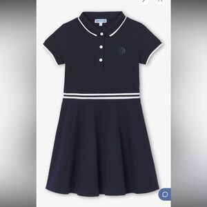 Girl dress in cotton piqué - jacadi navy